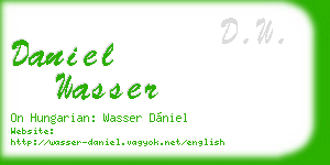 daniel wasser business card