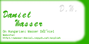 daniel wasser business card